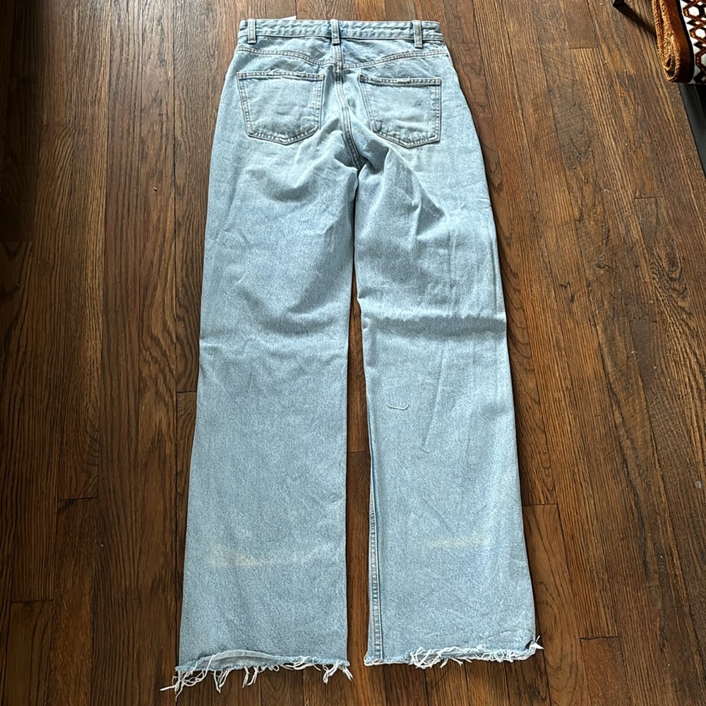 Zara light wash denim jeans high waisted - Picture 8 of 10